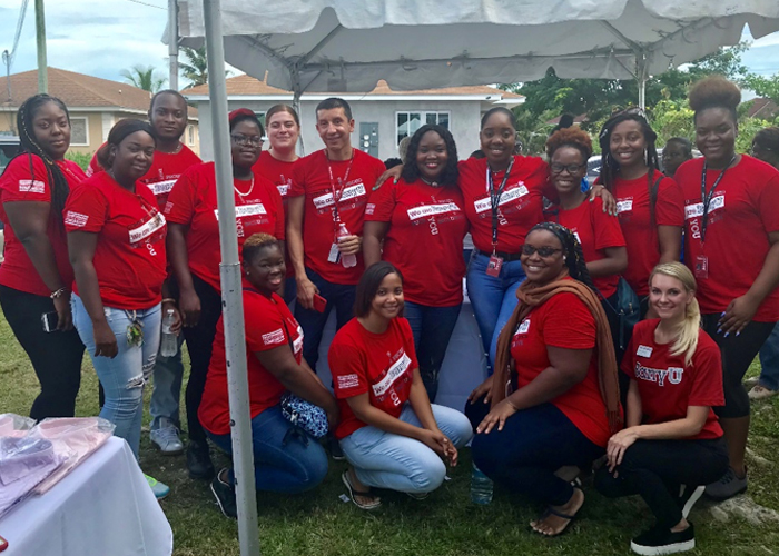 ADSOE volunteered at Nassau's Fox Hill Community Centre