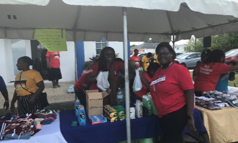 ADSOE volunteered at Nassau's Fox Hill Community Centre