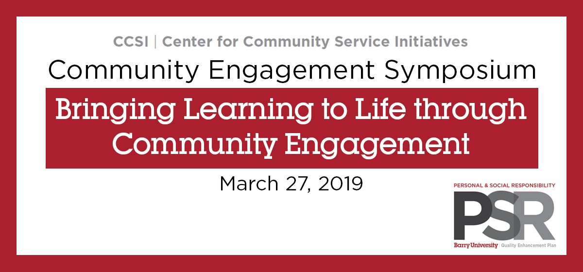 Community Engagement Symposium Includes Workshop, Seminar, and Poster Session