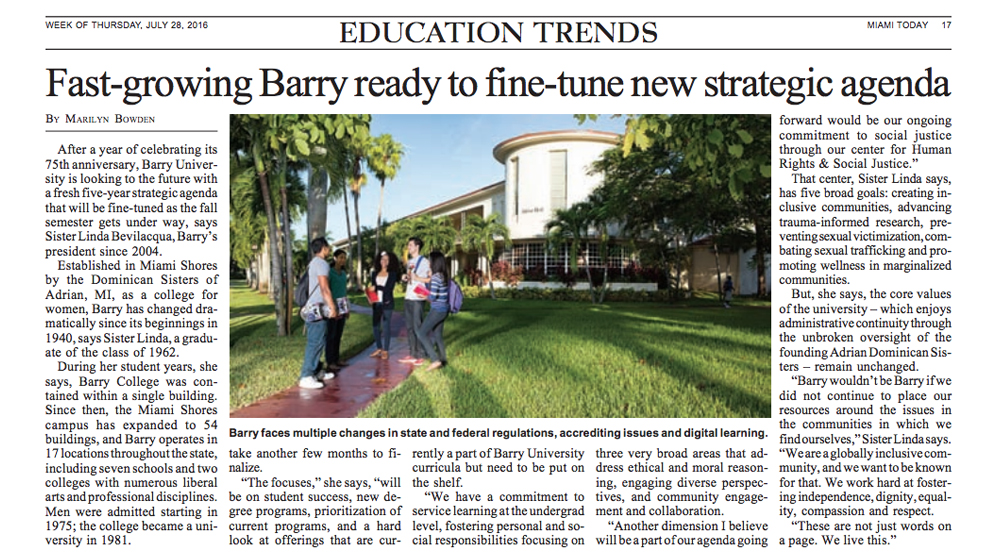 Fast-growing Barry ready to fine-tune new strategic agenda