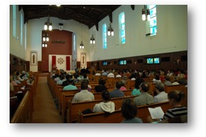 Winter Break Mass Schedule for Cor Jesu Chapel