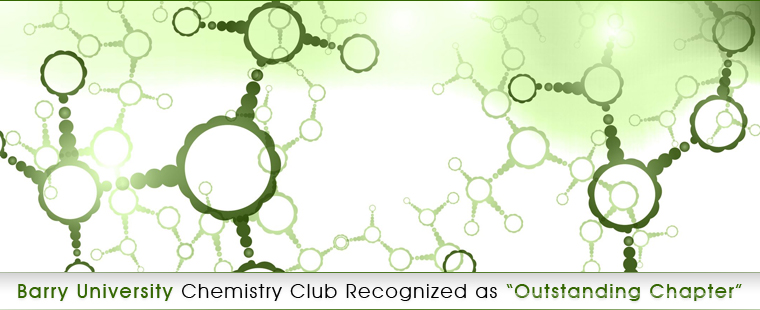 Barry University Chemistry Club recognized as 'Outstanding Chapter'