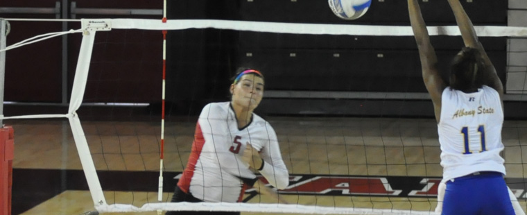 Volleyball Ends Road Weekend With A Second Loss