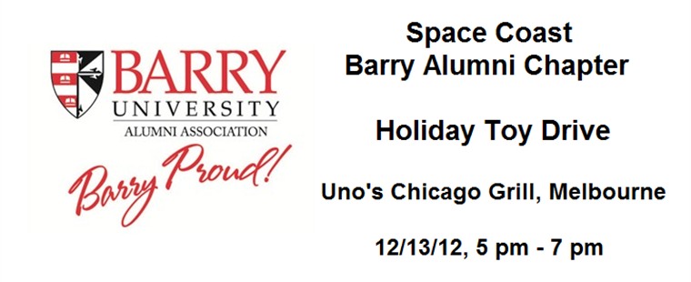 Space Coast Barry Alumni Holiday Toy Drive