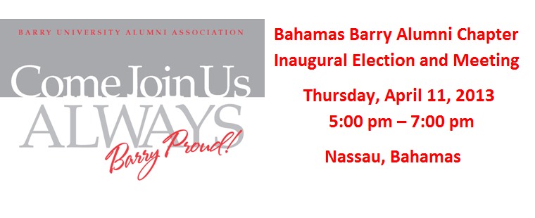 Inaugural Bahamas Barry Alumni Chapter Election