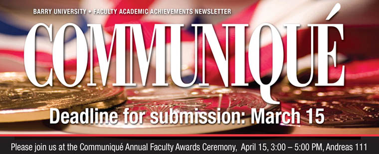 Communiqué deadline for submissions