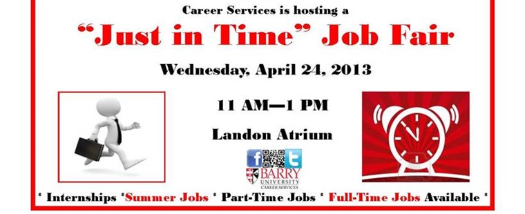"Just in Time" Job Fair