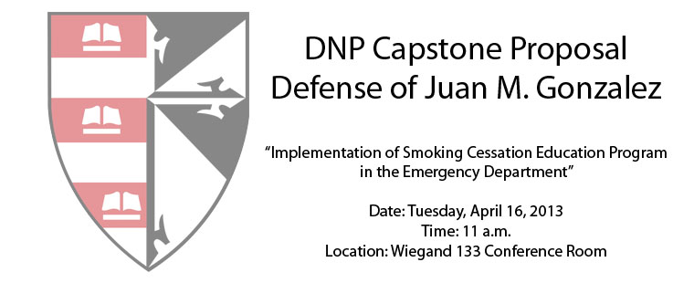 DNP Capstone Proposal Defense of Juan M. Gonzalez