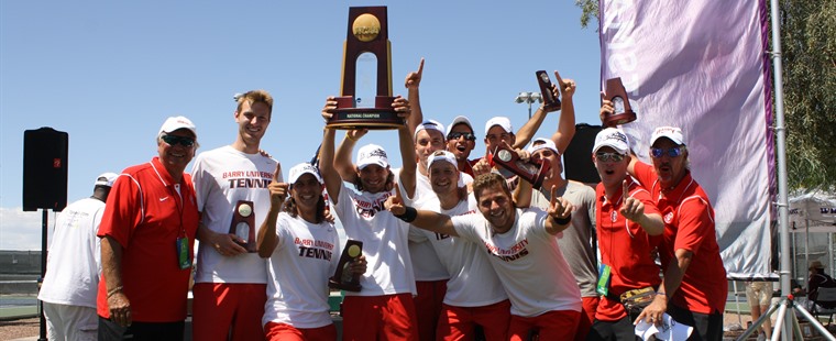 Barry to Honor National Champion Men's Tennis Monday