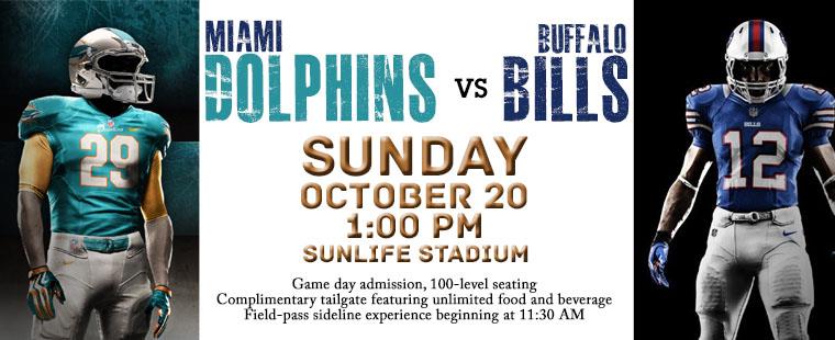 Tailgate Experience – Dolphins v Bills