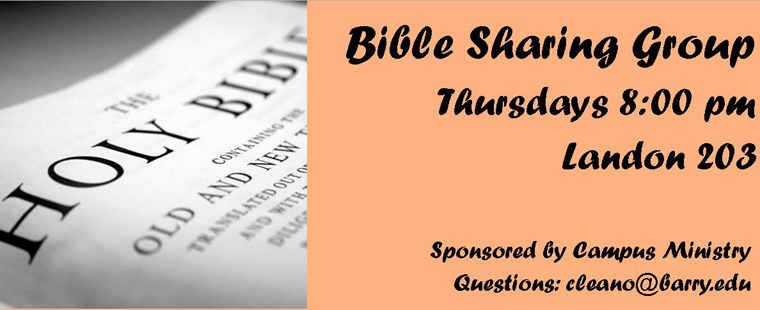 Bible Sharing Group—Sharing the Word
