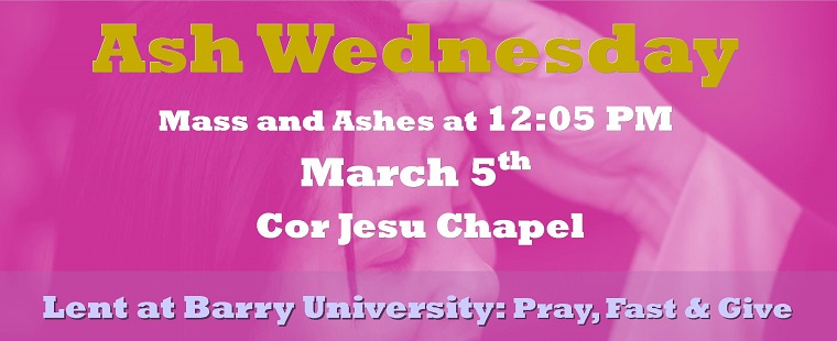 Ash Wednesday Mass and Ashes