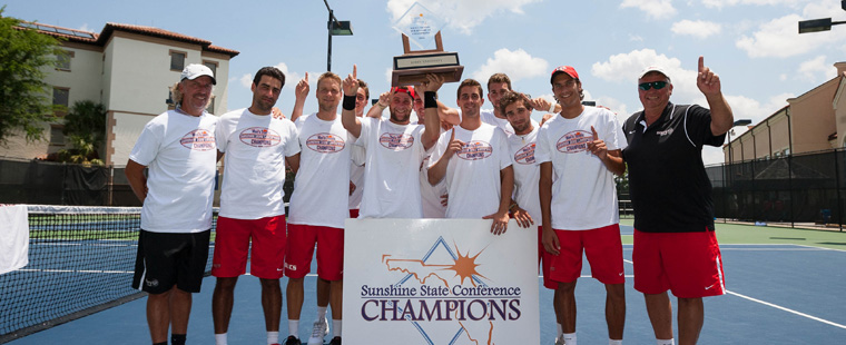 Three's a Crowd: Men's Tennis Crowned SSC Champs