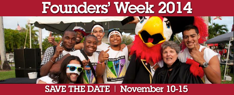 Save the Date:  Founders' Week 2014