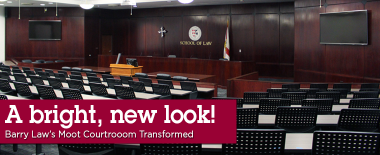Looking Good: Major Upgrades for Law School's Moot Courtroom