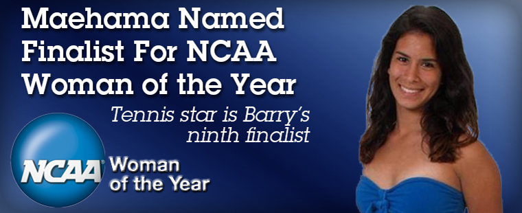 Maehama Named Finalist For NCAA Woman of the Year