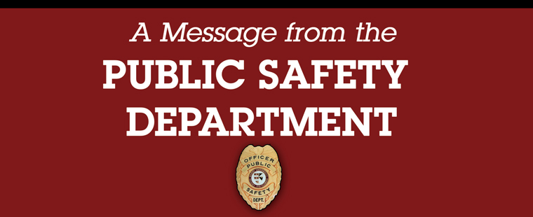 A Message from Public Safety