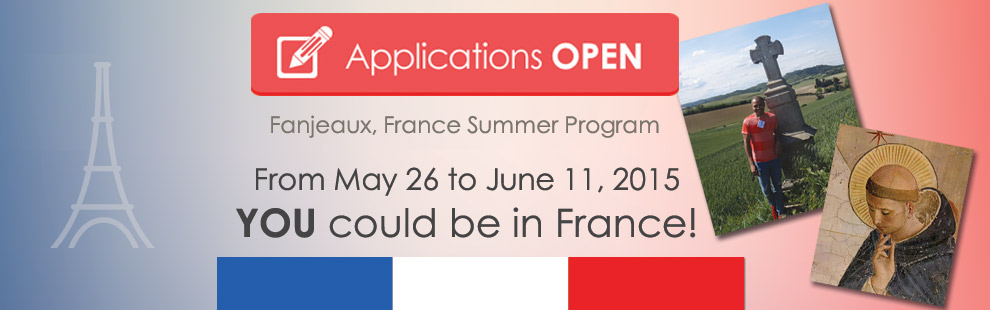 Applications open for Fanjeaux, France Summer Program