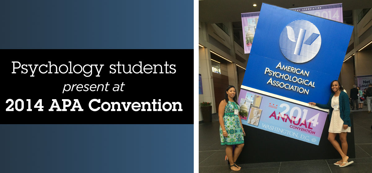 Psychology graduate students present at the 2014 APA Annual Convention in Washington, DC