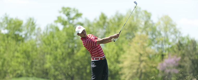 No. 1 Men's Golf Holds Lead at Guy Harvey