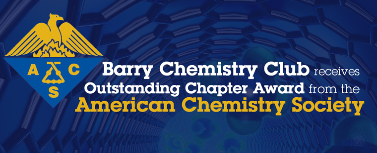 Barry Chemistry Club receives Outstanding Chapter Award from the American Chemistry Society