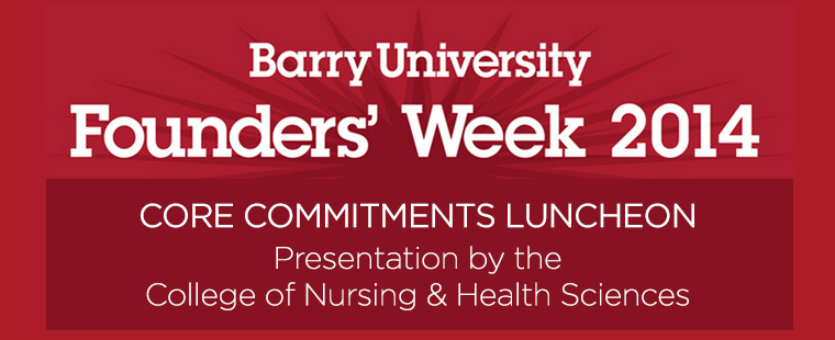 Founders’ Week Core Commitments Luncheon, preceded by Interfaith Prayer