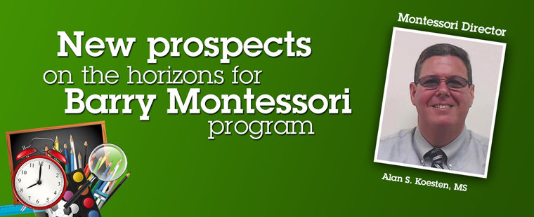 New prospects on the horizons for Barry Montessori program 