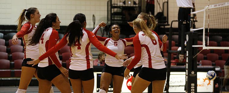 Volleyball Wins 7th Out of Last 8, Sweeping Saint Leo