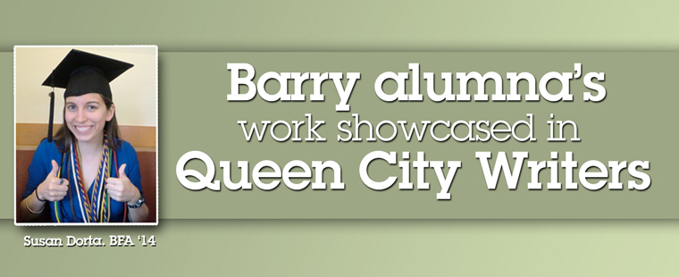 Barry alumna’s work showcased in Queen City Writers journal
