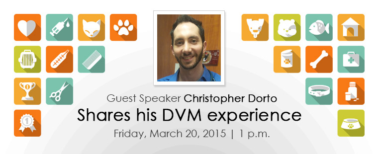 Join the Biology Dept. to hear Christopher Dorto share his DVM experience