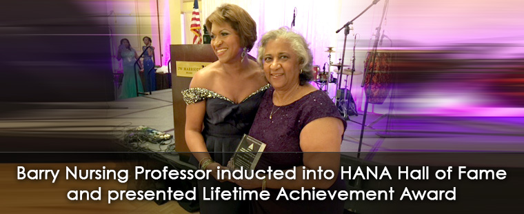Barry University’s Nursing Professor Dr. Jessie Colin inducted into HANA Hall of Fame and presented Lifetime Achievement Award