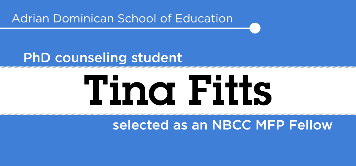 PhD counseling student Tina Fitts selected as an NBCC MFP Fellow