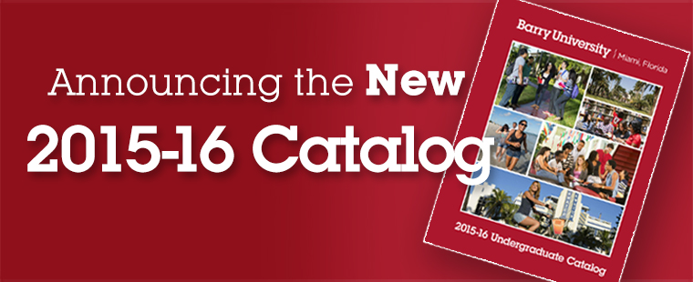 Announcing the new 2015-16 Undergraduate Catalog