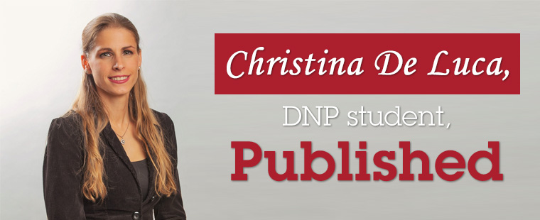 Christina De Luca, DNP student, Published