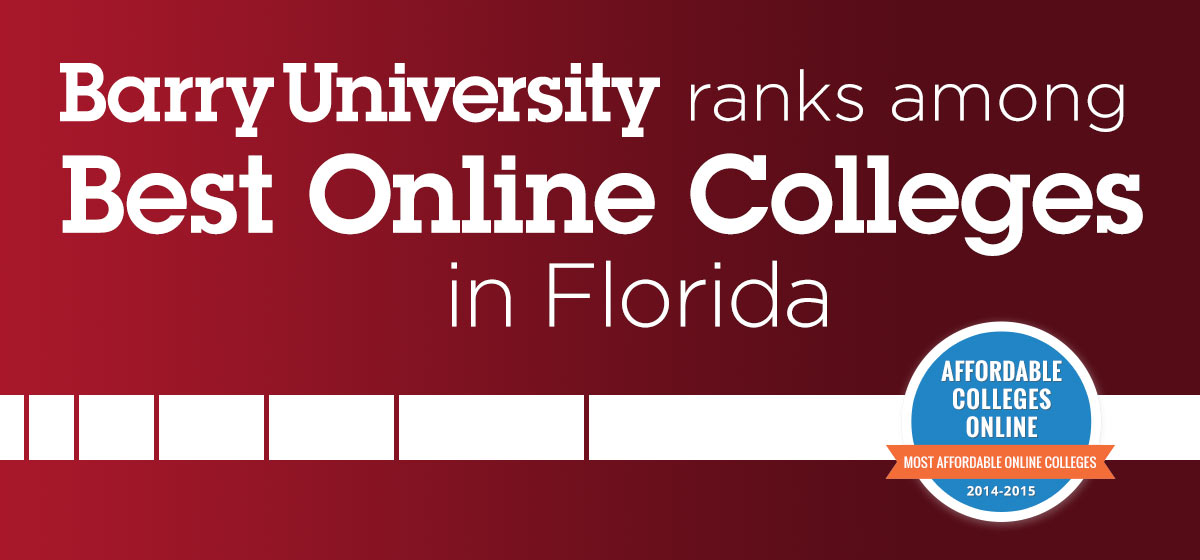 Barry University ranks among best online colleges in Florida 