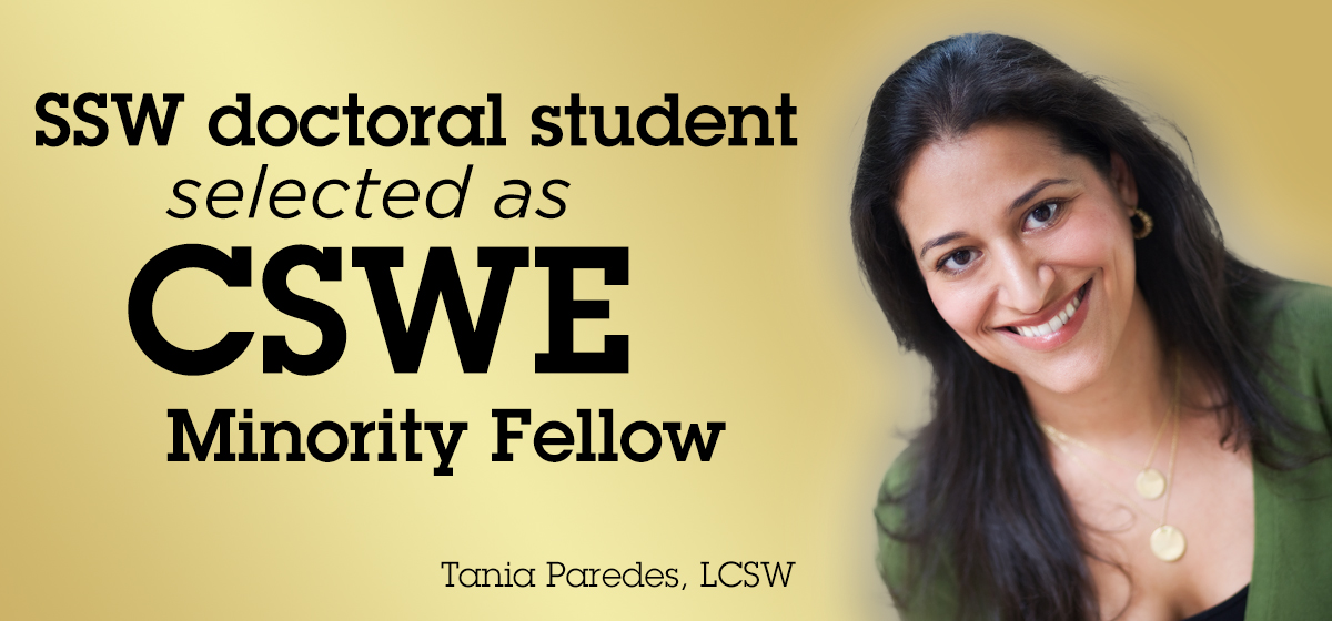 SSW doctoral student selected as CSWE Minority Fellow