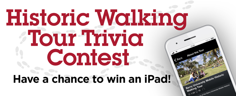 Enter for a chance to win an iPad: Walking Tour Trivia Contest