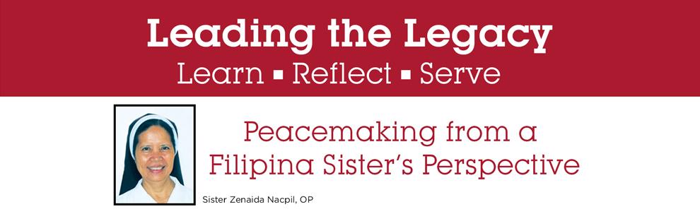 Peacemaking from a Filipina Sister’s Perspective