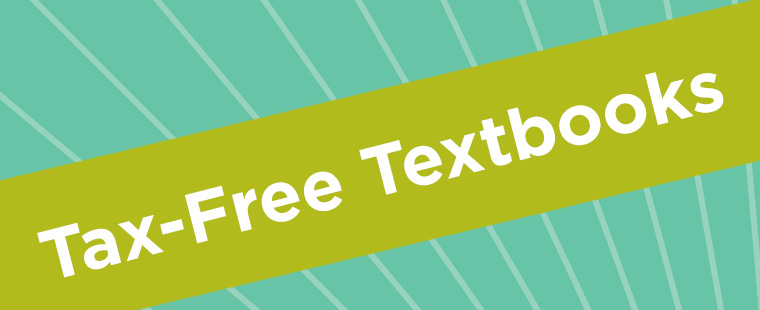 Save Now with Tax Free Textbooks