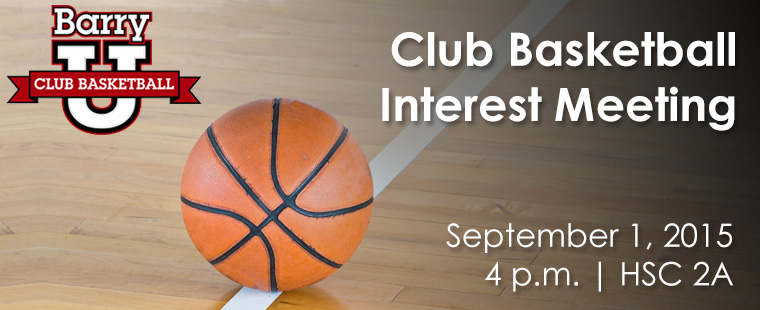 Join the Barry Club Basketball Team