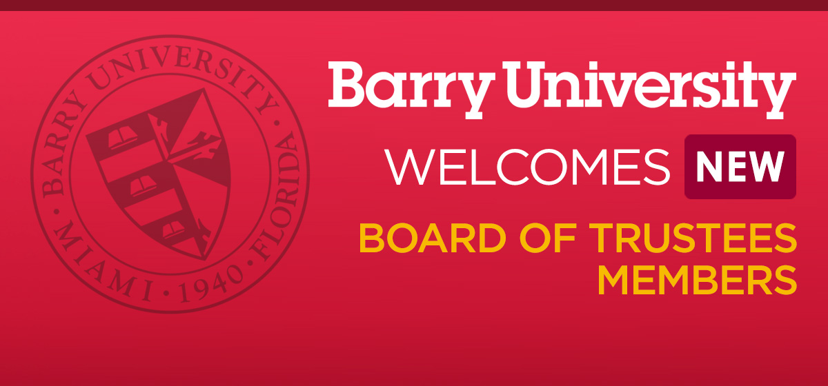 Barry University welcomes new Board of Trustees members
