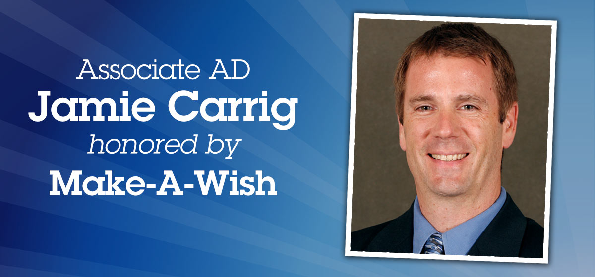 Associate AD Jamie Carrig honored by Make-A-Wish