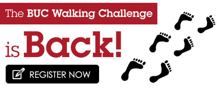 Join the 2015 BUC Walking Challenge today