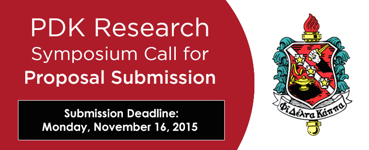 PDK Research Symposium Call for Proposal Submission