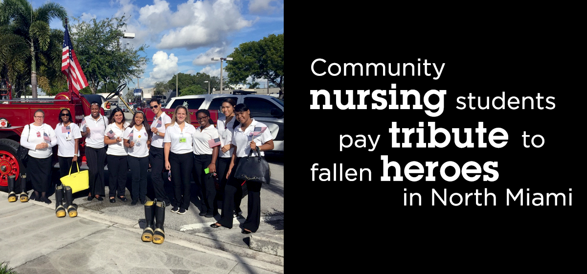 Community nursing students pay tribute to fallen heroes in North Miami