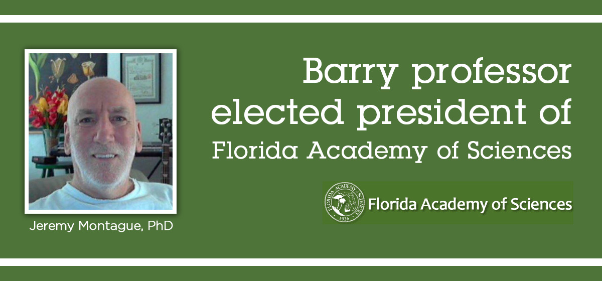 Barry professor elected president of Florida Academy of Sciences