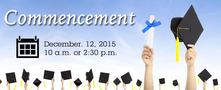 Celebrate our graduates at the Fall Commencement Ceremony