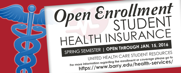 Open Enrollment for Student Health Insurance