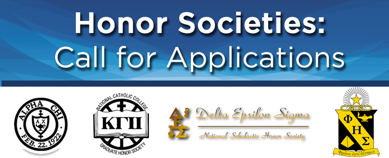 Application to Honor Societies 