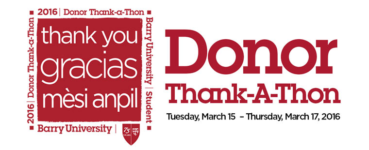 Join the Donor Thank-A-Thon, March 15-17